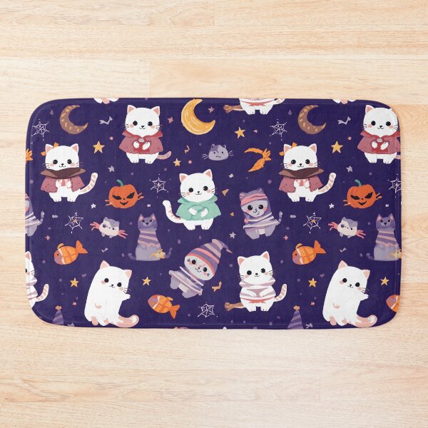 Item preview, Kawaii Catstronauts Seamless Space Adventure Pattern designed and sold by MoonlitDoodles1.
