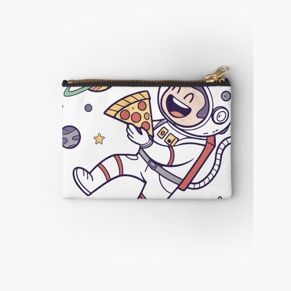 Item preview, Happy Astronaut Floating with Pizza Slice - Space Graphic  designed and sold by Katsiampl.