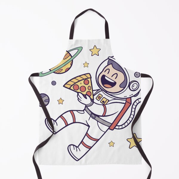 Item preview, Happy Astronaut Floating with Pizza Slice - Space Graphic designed and sold by Katsiampl.