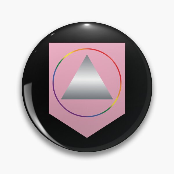 Item preview, LGBTQIA+ Silver Triangle designed and sold by Rainbow Rose Center.