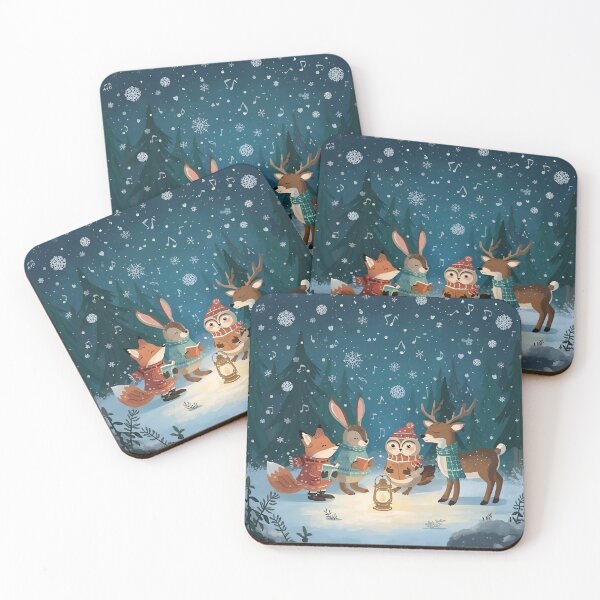 Item preview, Christmas Caroling with Forest Friends designed and sold by WildlifeWhimsy.