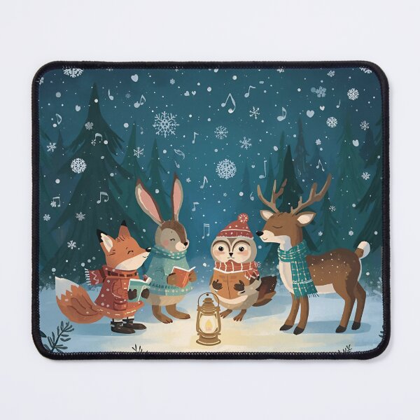 Item preview, Christmas Caroling with Forest Friends designed and sold by WildlifeWhimsy.