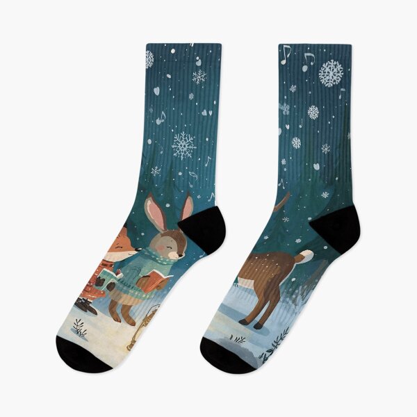 Item preview, Christmas Caroling with Forest Friends designed and sold by WildlifeWhimsy.
