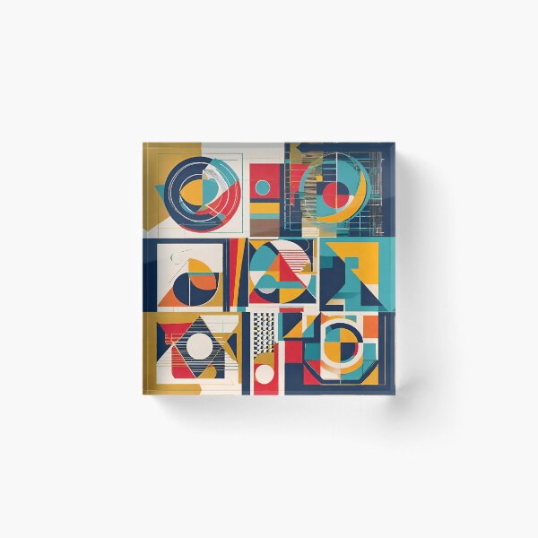 Item preview, Mid Century Modern Abstract Geometric Retro Design Art designed and sold by PinUpPizzazz.