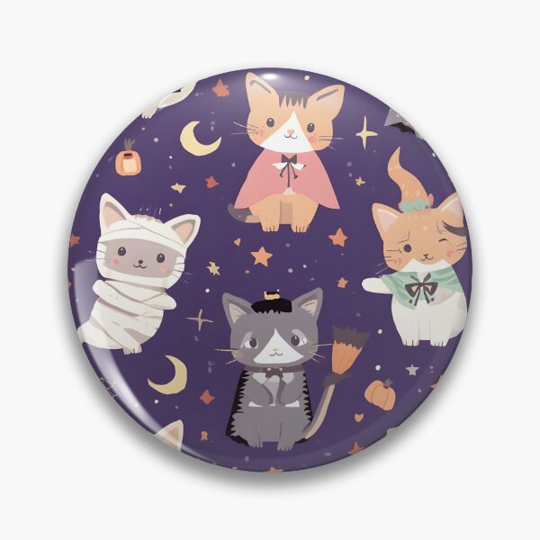 Item preview, Pastel Wallpaper Galactic Adventure Halloween Cats  designed and sold by MoonlitDoodles1.