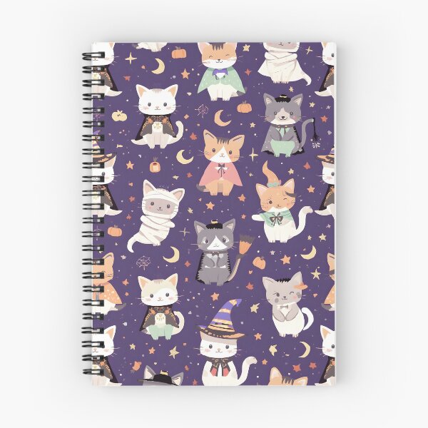 Item preview, Pastel Wallpaper Galactic Adventure Halloween Cats  designed and sold by MoonlitDoodles1.