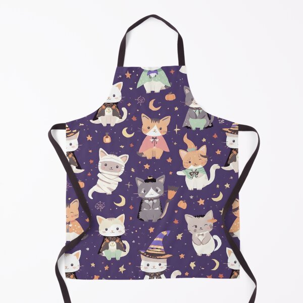 Item preview, Pastel Wallpaper Galactic Adventure Halloween Cats designed and sold by MoonlitDoodles1.