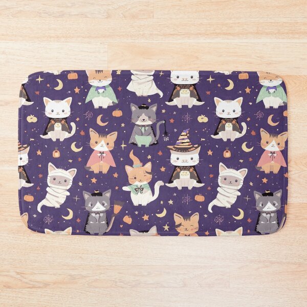 Item preview, Pastel Wallpaper Galactic Adventure Halloween Cats  designed and sold by MoonlitDoodles1.