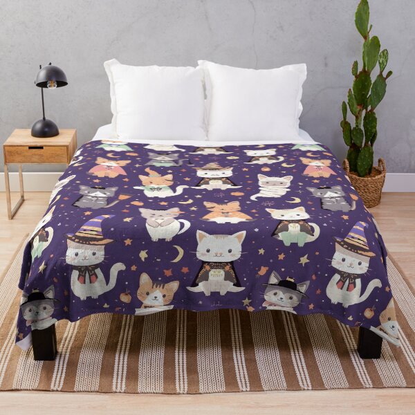 Item preview, Pastel Wallpaper Galactic Adventure Halloween Cats  designed and sold by MoonlitDoodles1.