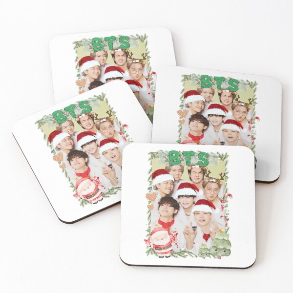 Item preview, BTS Christmas Collage: Festive Holiday Edition Merry Christmas designed and sold by HELL0WBELLO.