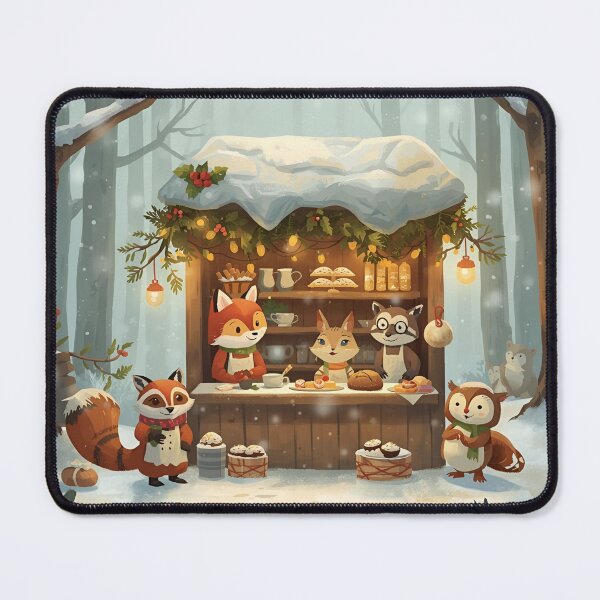 Item preview, Cozy Winter Bakery in the Forest designed and sold by WildlifeWhimsy.