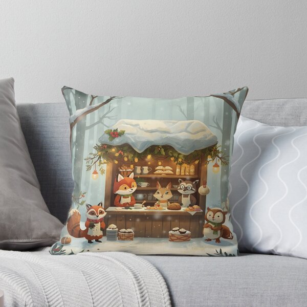Item preview, Cozy Winter Bakery in the Forest designed and sold by WildlifeWhimsy.