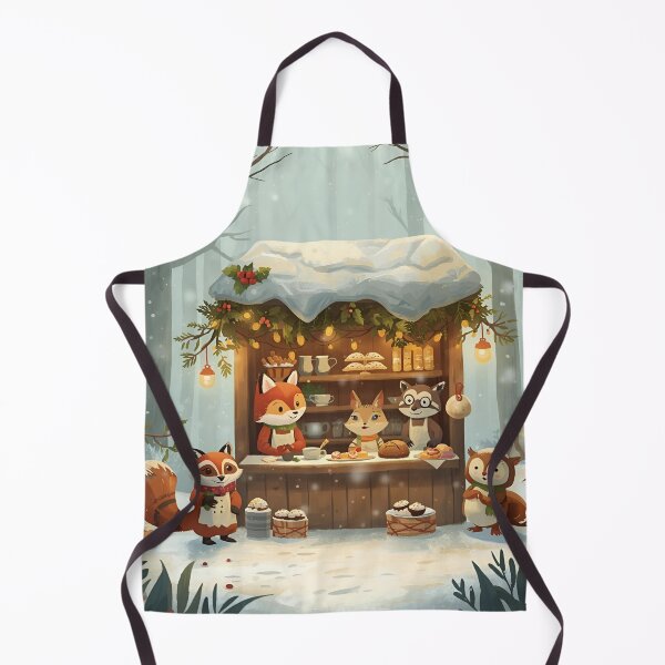 Item preview, Cozy Winter Bakery in the Forest designed and sold by WildlifeWhimsy.