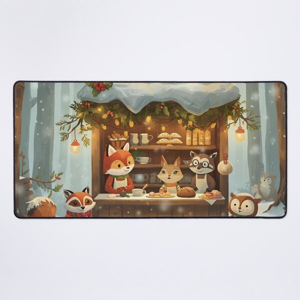 Item preview, Cozy Winter Bakery in the Forest designed and sold by WildlifeWhimsy.