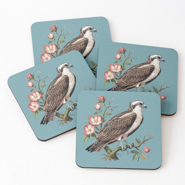 Item preview, American Osprey Botanical Wildlife Bird Art designed and sold by BirdsnStuff.