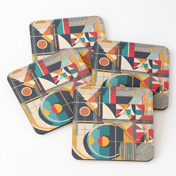 Item preview, Mid Century Modern Abstract Geometric Retro Design Art designed and sold by PinUpPizzazz.