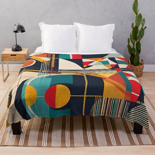 Item preview, Mid Century Modern Abstract Geometric Retro Design Art designed and sold by PinUpPizzazz.