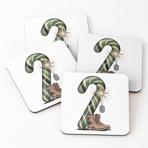 Item preview, Veteran Candy Cane Camo Boots veteran christmas designed and sold by BernoNickel.