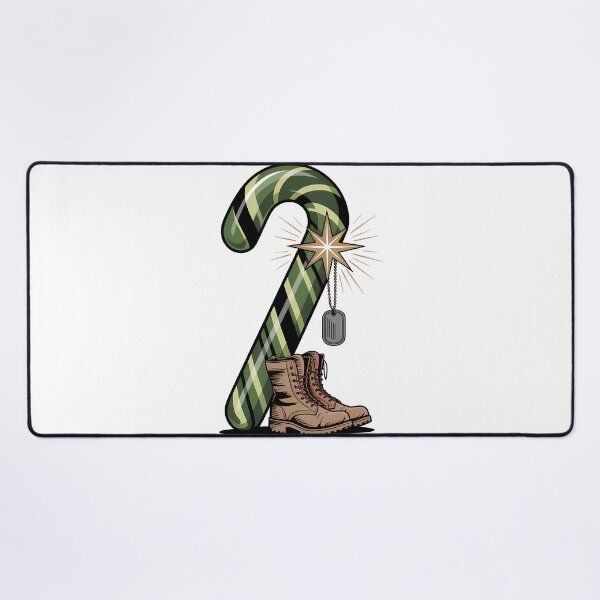 Item preview, Veteran Candy Cane Camo Boots veteran christmas designed and sold by BernoNickel.