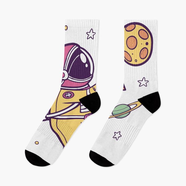 Item preview, Happy Astronaut Floating with Pizza Slice  designed and sold by Katsiampl.