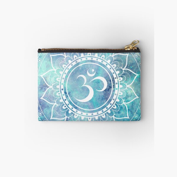 Item preview, Galaxy Om Mandala Pastel Aqua Lavender designed and sold by 2sweetsDesign.