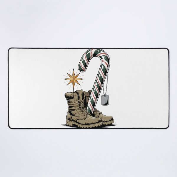 Item preview, Veteran Candy Cane Camo Boots Retired Soldier sweet veteran designed and sold by BernoNickel.
