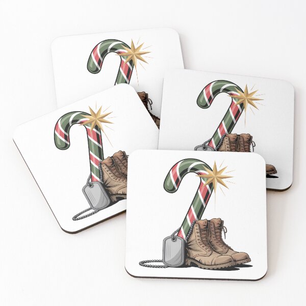 Item preview, Veteran Candy Cane Camo Boots Retired Soldier merry veteran christmas designed and sold by BernoNickel.