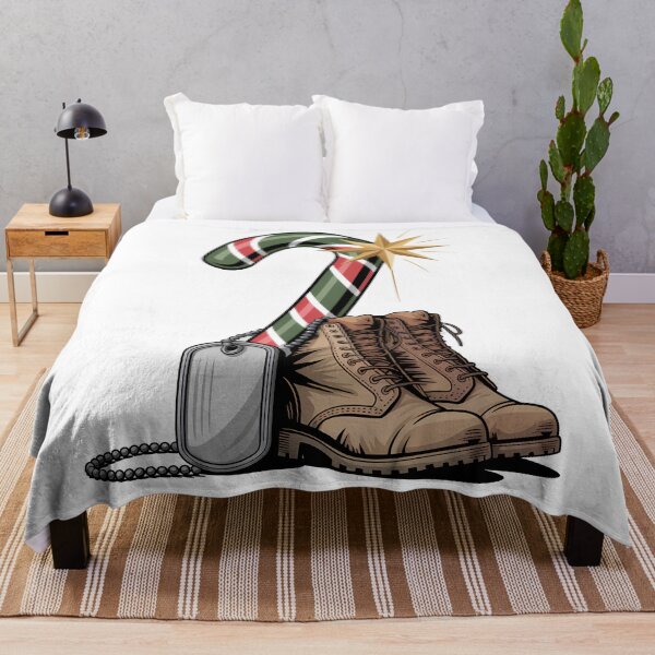 Item preview, Veteran Candy Cane Camo Boots Retired Soldier merry veteran christmas designed and sold by BernoNickel.