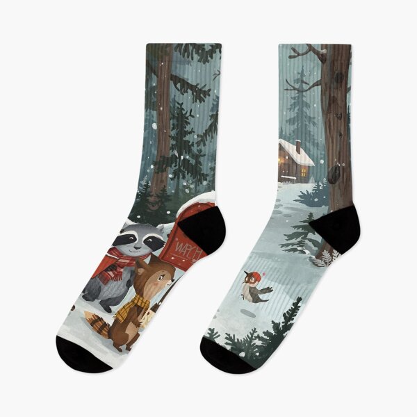 Item preview, The Woodland Winter Post designed and sold by WildlifeWhimsy.
