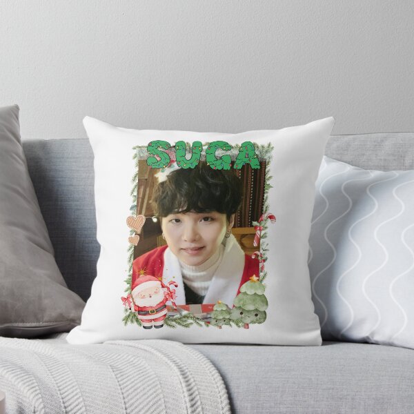 Item preview, BTS Suga Christmas Collage: Festive Holiday Edition Merry Christmas designed and sold by HELL0WBELLO.