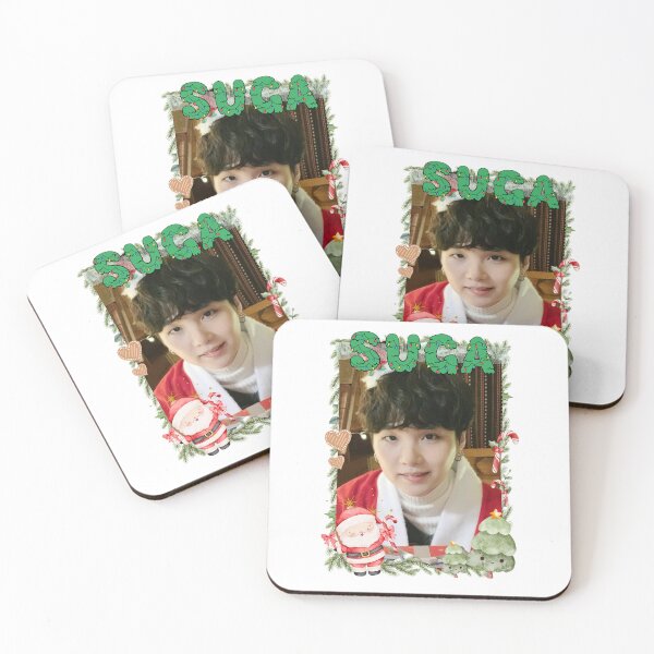 Item preview, BTS Suga Christmas Collage: Festive Holiday Edition Merry Christmas designed and sold by HELL0WBELLO.