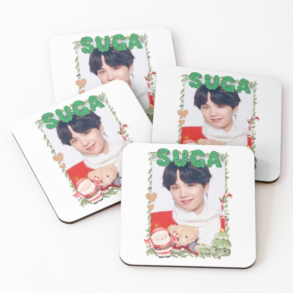 Item preview, BTS Suga Christmas Collage: Festive Holiday Edition Merry Christmas designed and sold by HELL0WBELLO.