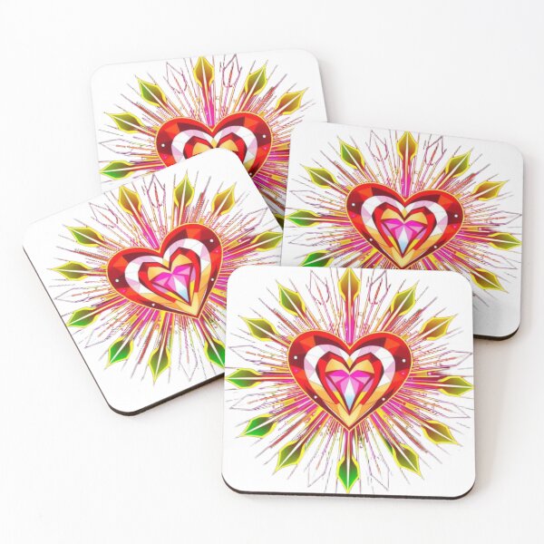 Item preview, Psychedelic Heartburst Vector Explosion designed and sold by Jeff's Good Mojo Dojo.