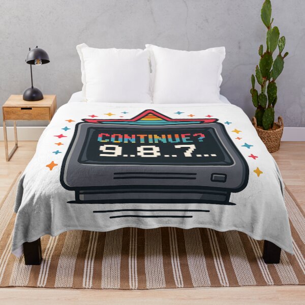 Item preview, Retro Arcade Countdown Screen Continue Prompt. designed and sold by The-T-In-Retro.