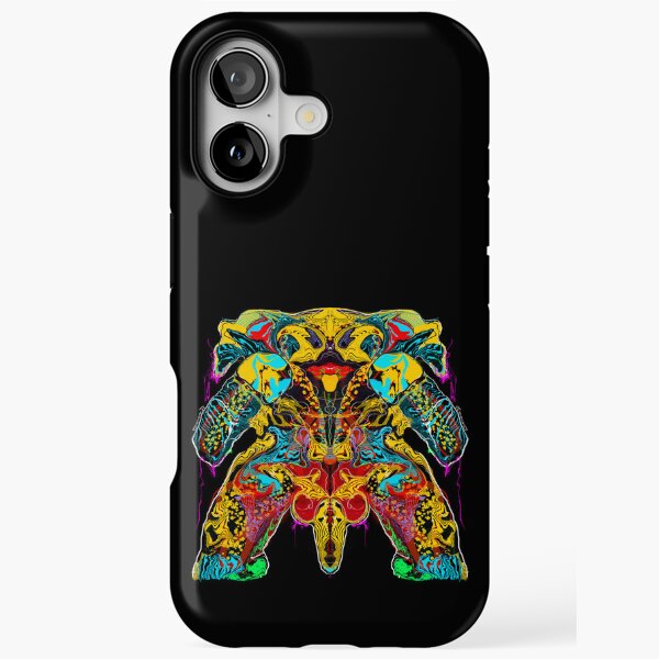Dog’s Blx no 1 Digital AURA Exhibition Artwork by iServalan  iPhone Tough Case