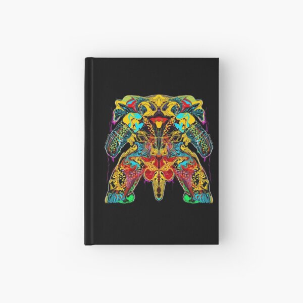 Dog’s Blx no 1 Digital AURA Exhibition Artwork by iServalan  Hardcover Journal