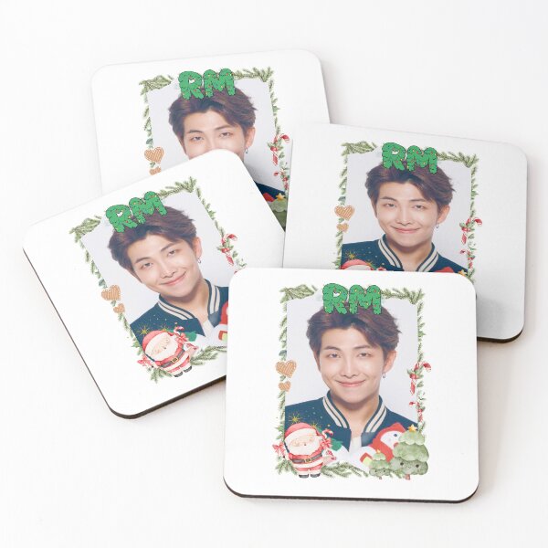Item preview, BTS RM Christmas Collage: Festive Holiday Edition Merry Christmas designed and sold by HELL0WBELLO.