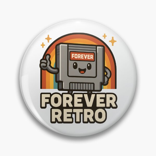 Item preview, Retro Cartridge Forever Retro - Cute Nostalgic Gamer Art. designed and sold by The-T-In-Retro.