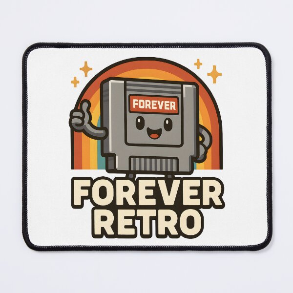Item preview, Retro Cartridge Forever Retro - Cute Nostalgic Gamer Art. designed and sold by The-T-In-Retro.