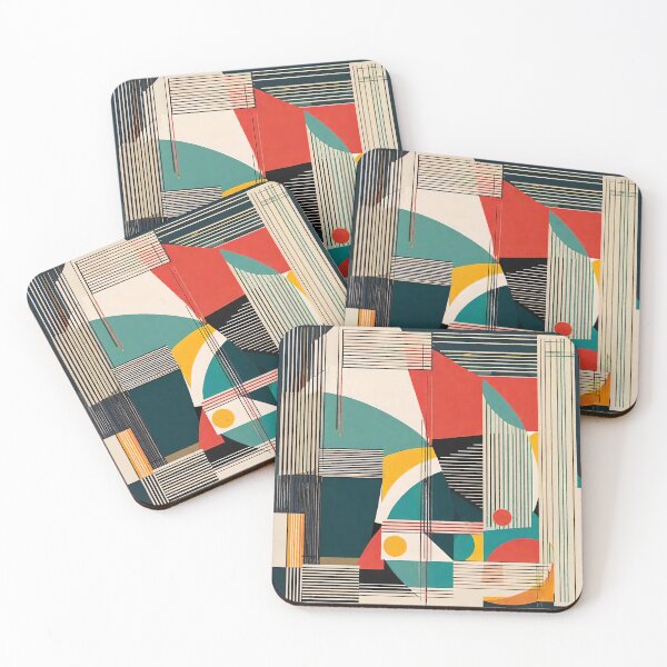 Item preview, Mid Century Modern Abstract Geometric Retro Design Art designed and sold by PinUpPizzazz.