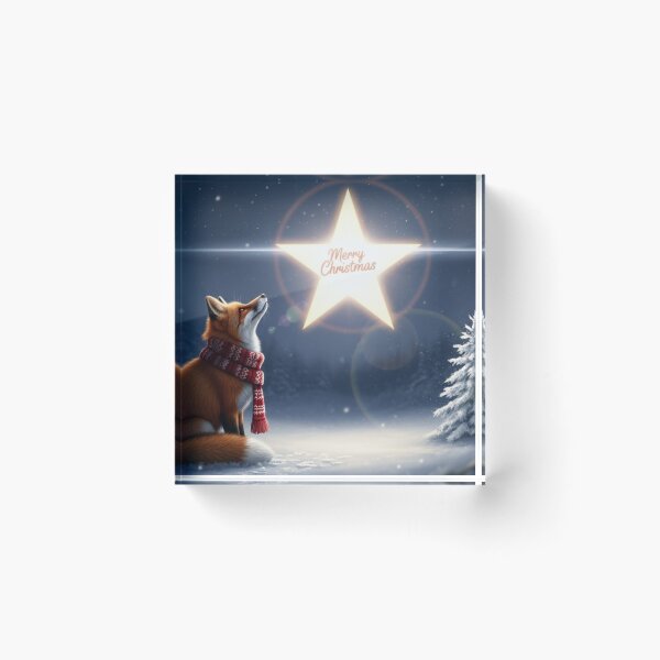 Item preview, A Magical Christmas Fox designed and sold by Goth-Creative Hub.