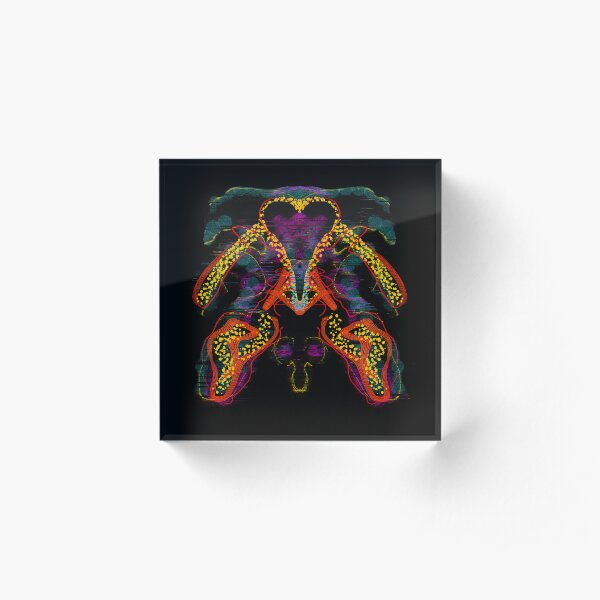 Dog’s Blx no 3 by iServalan DIGITAL AURA Artwork  Acrylic Block