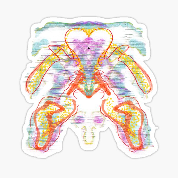 Dog’s Blx no 3 by iServalan DIGITAL AURA Artwork Sticker