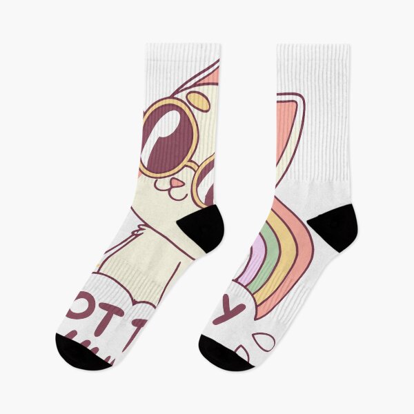 Item preview, Cute Cat with Sunglasses & Rainbow Tail - Not Today Human Graphic designed and sold by Katsiampl.