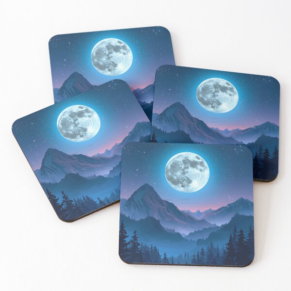 Item preview, Moonlit Serenity – The Calm of the Night Sky designed and sold by BoB-66.