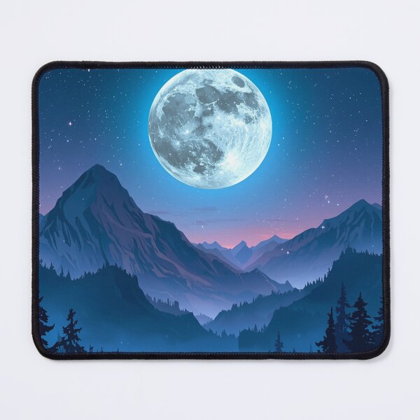 Item preview, Moonlit Serenity – The Calm of the Night Sky designed and sold by BoB-66.