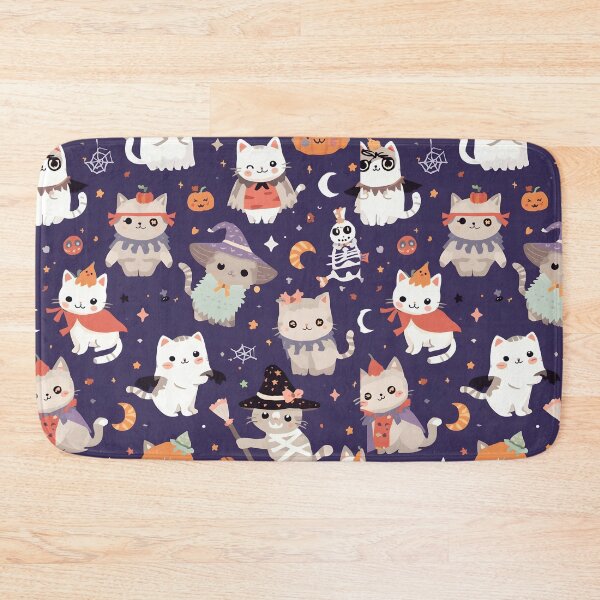 Item preview, Trick or Treat Kawaii Cat Costume Party Digital Art Halloween designed and sold by MoonlitDoodles1.