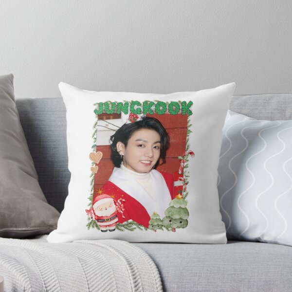 Item preview, BTS Jung Kook Christmas Collage: Festive Holiday Edition Merry Christmas designed and sold by HELL0WBELLO.
