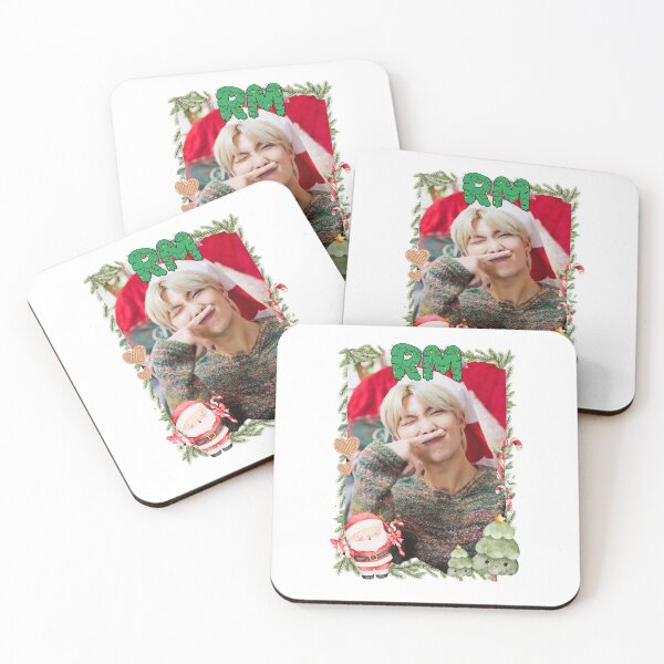 Item preview, BTS RM Christmas Collage: Festive Holiday Edition Merry Christmas designed and sold by HELL0WBELLO.