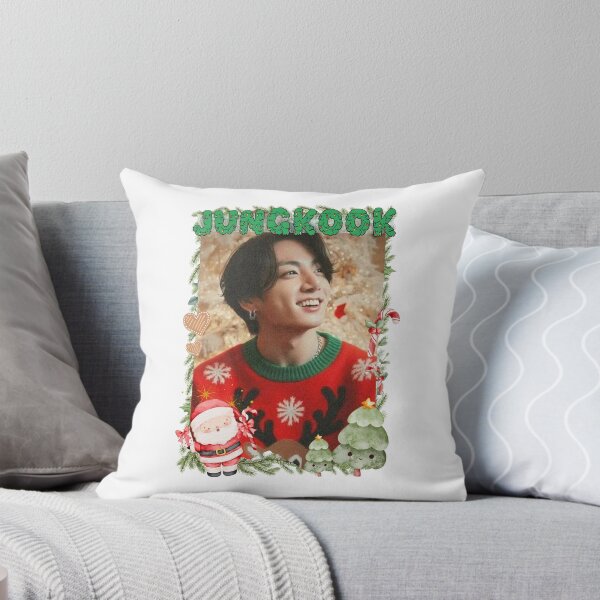 Item preview, BTS Jung Kook Christmas Collage: Festive Holiday Edition Merry Christmas designed and sold by HELL0WBELLO.
